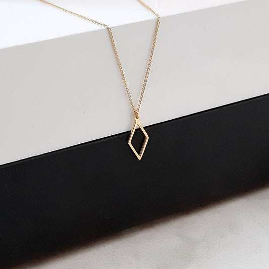 Minimalist Rhombus Necklace