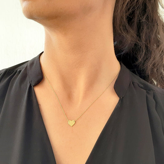 Dainty Gold Heart Necklace