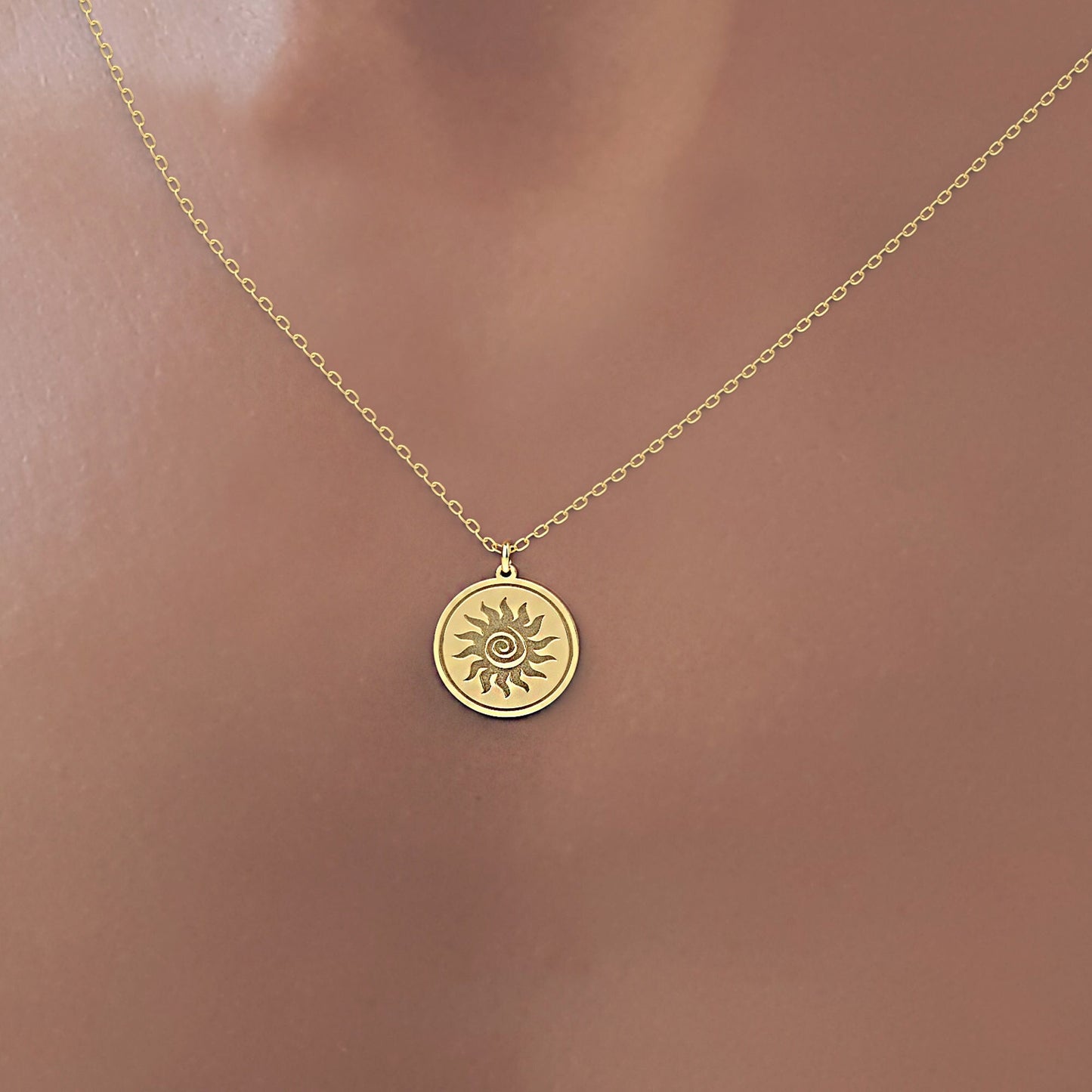 Sun Spiral Necklace