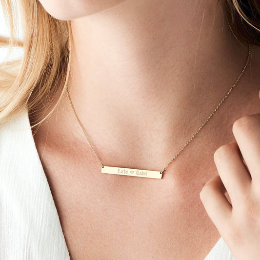 Personalized Bar Necklace